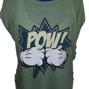 Revamped Pow Safety Pin Shirt - Xlarge
